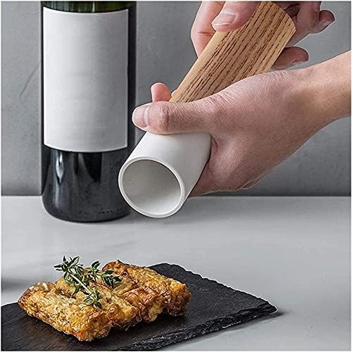 Premium Adjustable Ceramic Salt Pepper Mill SetRaging Hot Red Design