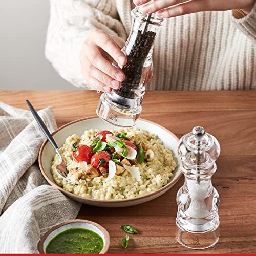 Peugeot Nancy Manual Pepper Mill - Clear Acrylic 35 Inch
