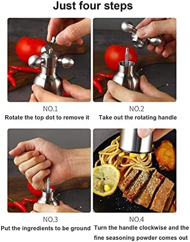 Stainless Steel Pepper Mill Set