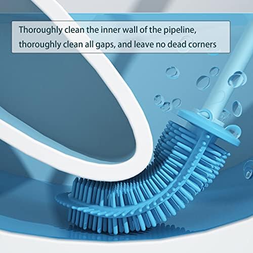 Dual-Action Toilet Brush Set with Slit CombBrush for Efficient Bathroom Cleaning
