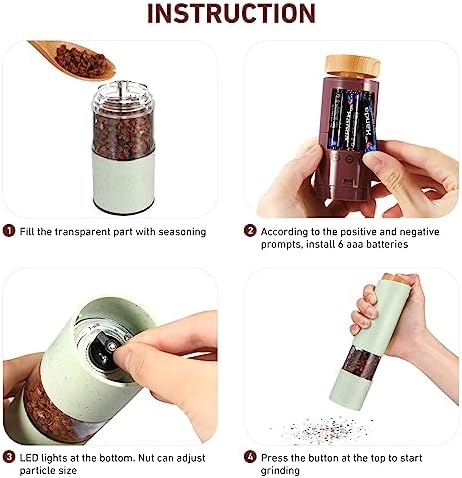 Adjustable Salt Pepper Set for Kitchen_