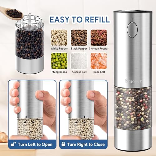 Effortless Salt and Pepper Grinder Set