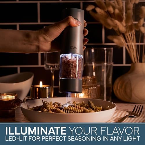 COOK WITH COLOR Electric Pepper Salt Shaker Set