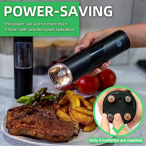 Adjustable Salt and Pepper Grinder with LED Light