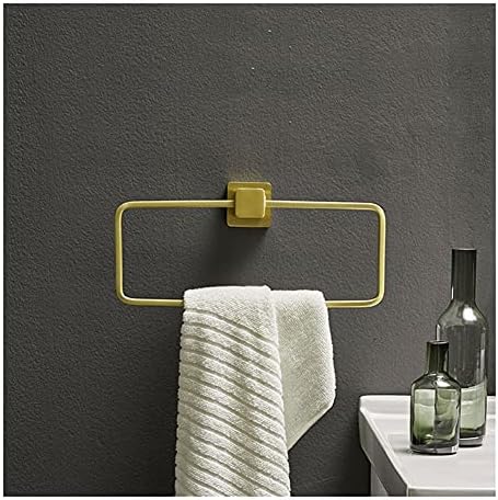 Towel Rail Rack Brushed Gold Bathroom Kitchen Organizer