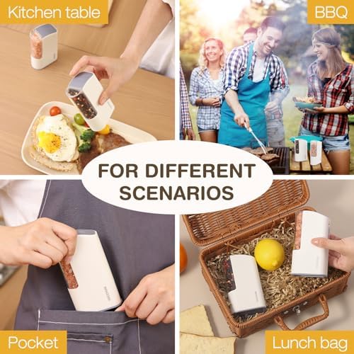 Vucumber Electric Salt and Pepper Grinder Set