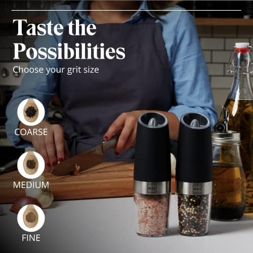 Willow Everett Electric Salt Pepper Grinder Set