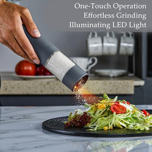 BlADELEDCompact Rechargeable Salt and Pepper Grinder