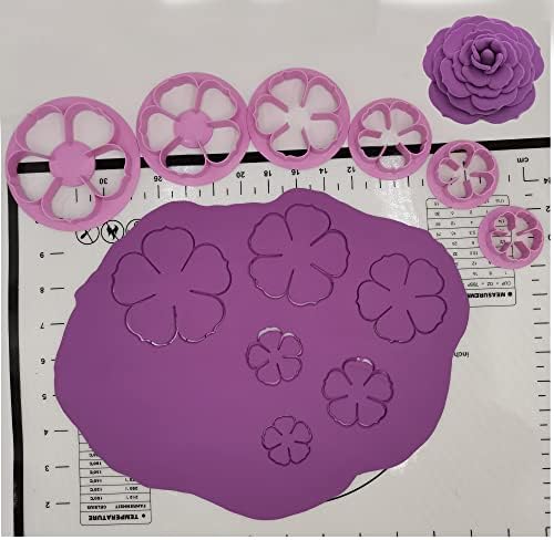 Gum Paste Rose Petal Cutter Set - 6pcs