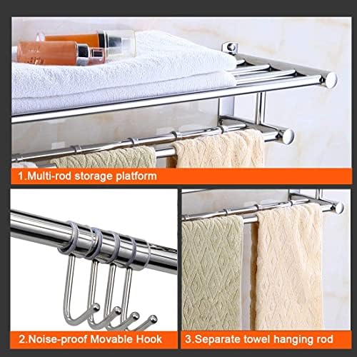 4-Hook Stainless Steel Towel Rack