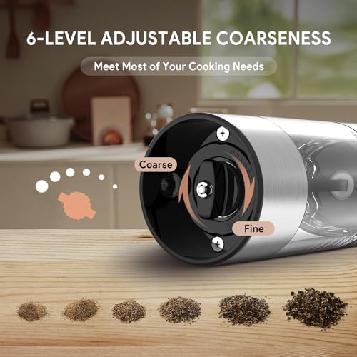 Effortless Salt and Pepper Grinder Set
