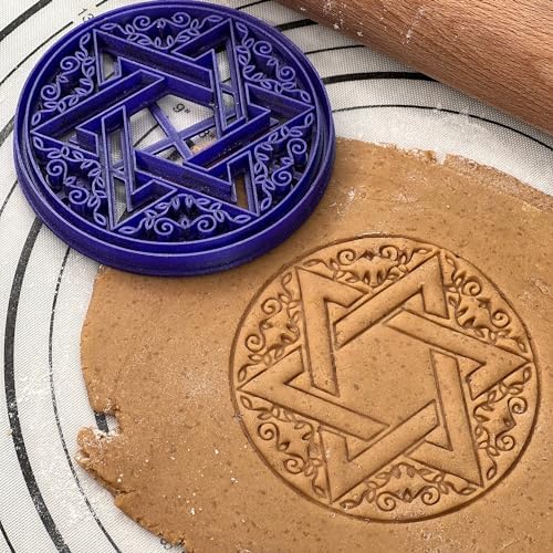 Jewel of the Kitchen Jewish Star David Cookie Cutter by 3D Kitchen Art