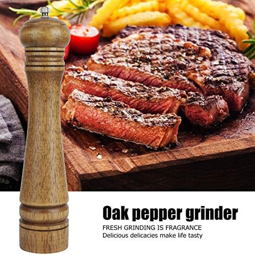 Stylish 10-Inch Wood Pepper Grinder Set