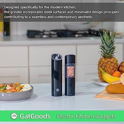 Adjustable Salt and Pepper Grinder with LED Light