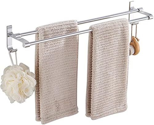 Space-Saving Essential Silver Towel Rail for Bathroom