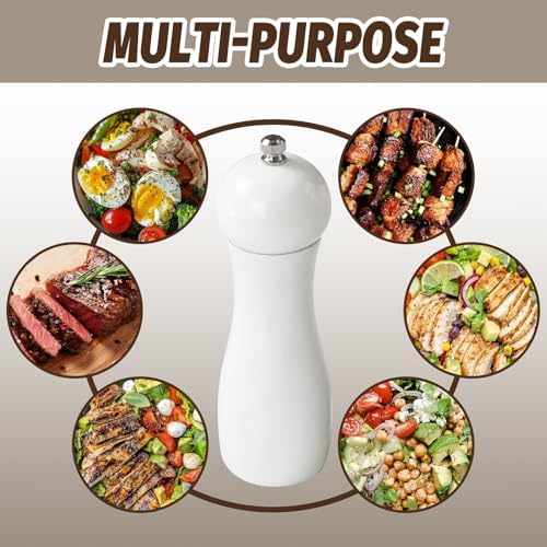 SHIKORI Manual Wooden Salt Pepper Mills Set