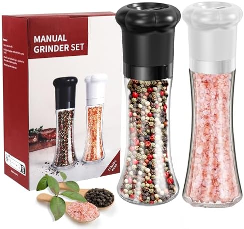 Adjustable Salt and Pepper Grinder Set