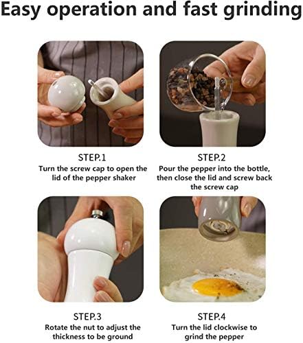 Adjustable Wood Salt and Pepper Grinder