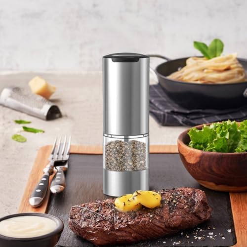 Premium Black Pepper and Salt Grinder Set