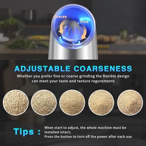HaomacroRechargeable Electric Salt Pepper Grinder Set