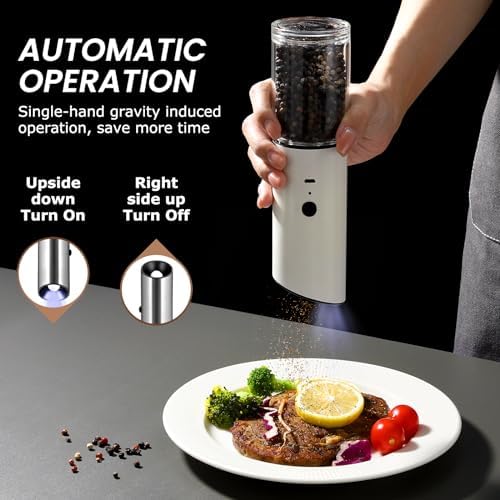 High-Quality Rechargeable Salt Pepper Grinder with LED Light