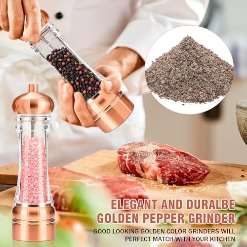 Adjustable Salt Pepper Grinder Elegant Design 838-inch Set
