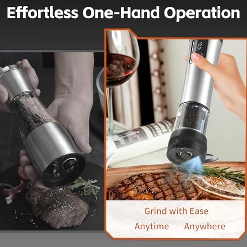 Perfect Electric Salt and Pepper Mill Set for Home Use