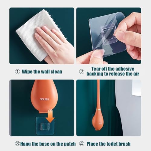 Modern Flexible Silicone Toilet Brush 2025 Upgraded Design for Effective Cleaning Safety