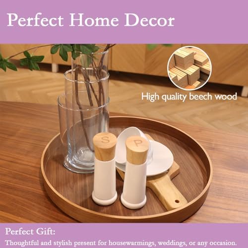 Tessie Jessie Wooden Salt and Pepper Grinder Set 6x6