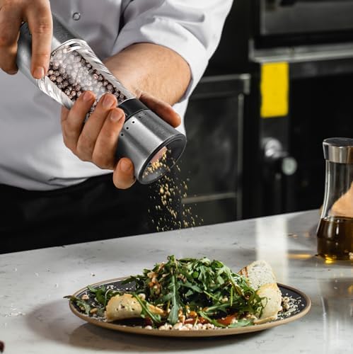 Compact Salt Pepper Grinder Set 475 lbs