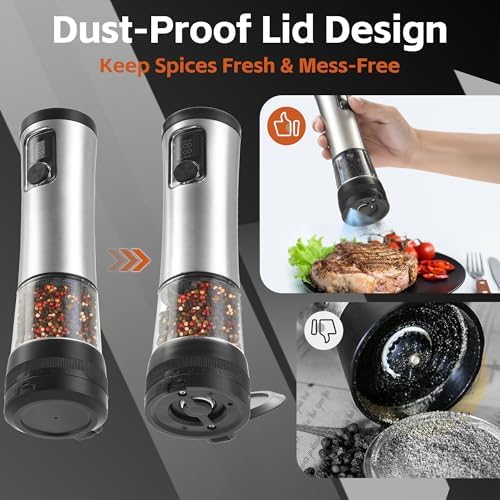 Perfect Electric Salt and Pepper Mill Set for Home Use
