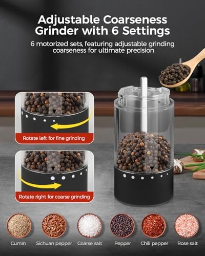 Elevate your Kitchen with Newise Rechargeable Salt Pepper Set
