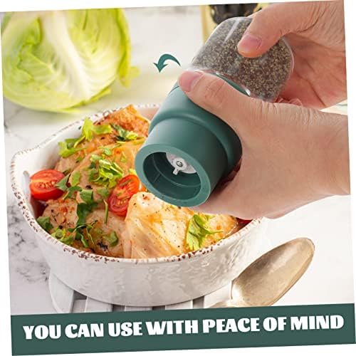 IMIKEYA Small Pepper Mill Durable Manual Pepper Grinder Glass Body Compact Design