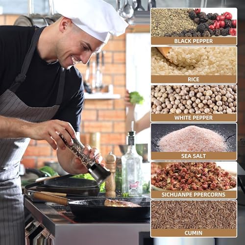 Adjustable Salt and Pepper Grinder Set