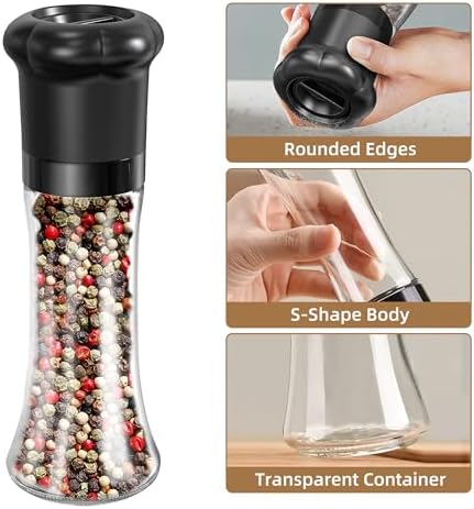 Adjustable Salt and Pepper Grinder Set