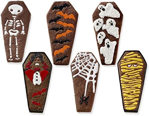 Tovolo Reversible Coffin Cookie Cutters-set of 6 Gift box ready