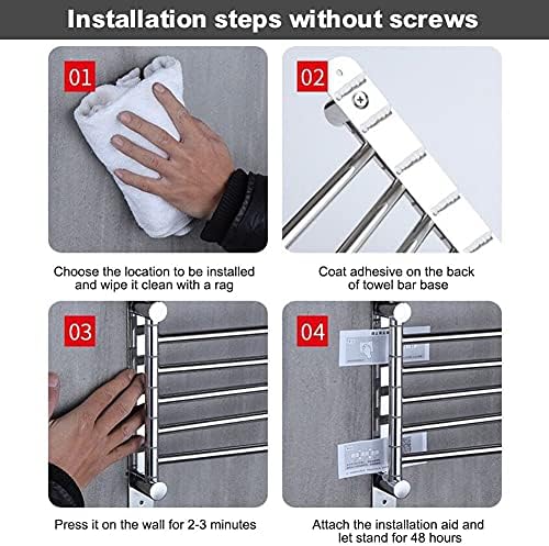 DCIUSTFHE Compact Space-Saving Towel Rack for Bathroom Kitchen