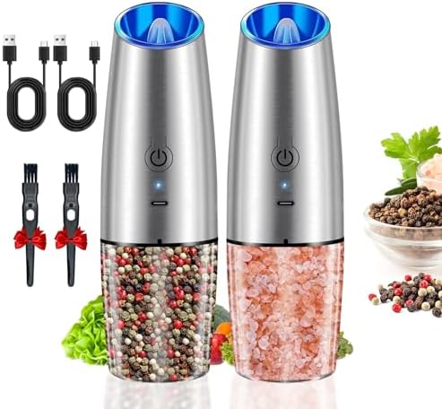 HaomacroRechargeable Electric Salt Pepper Grinder Set