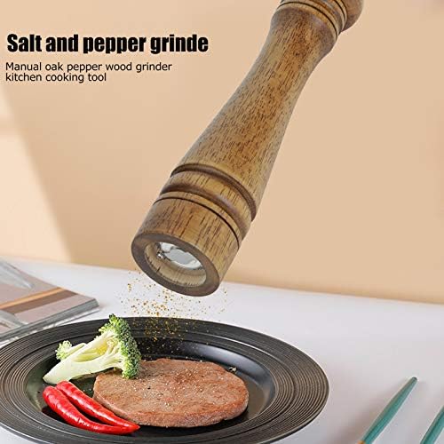 Stylish 10-Inch Wood Pepper Grinder Set