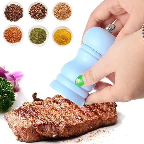1PCS Adjustable Pepper Salt Mill in Pink