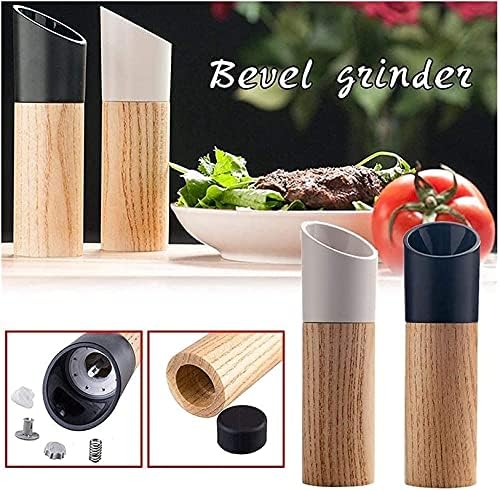 Premium Adjustable Ceramic Salt Pepper Mill SetRaging Hot Red Design
