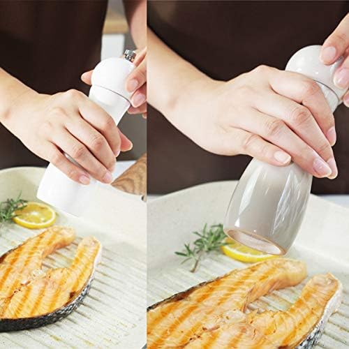 Modern Stone Pepper Grinder LARGE CAPACITY ADJUSTABLE COARSENESS STAINLESS STEEL MATERIAl ELEGANT DESIGN