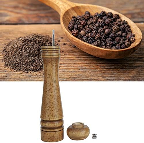 Stylish 10-Inch Wood Pepper Grinder Set