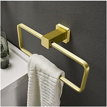 Towel Rail Rack Brushed Gold Bathroom Kitchen Organizer
