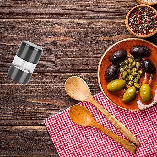 T-mark Premium Salt Pepper Grinder Set - Compact Portable Kitchen Tool